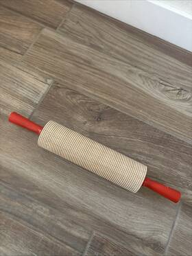 Bethany Housewares 024312004402 Lefse Rolling Pin Square Cut