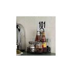 Crl86 Blk Wrought Semi- Metalcraft Caddy American Iron Condiment