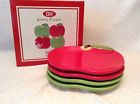 Boston Warehouse 2010 Apple Pickin Snack Plates Set Of 4 026602307781