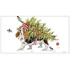 Bt105 Mary Bagged Cotton Flour Sack Kitchen Towel Basset Xmas Tree Bt105 Mary Bagged Cotton Flour Sack Kitchen Towel Basset Xmas Tree