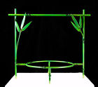 00131010 Cake Holder Service Metal Food Bamboo Green Asianoriental Pie Plate