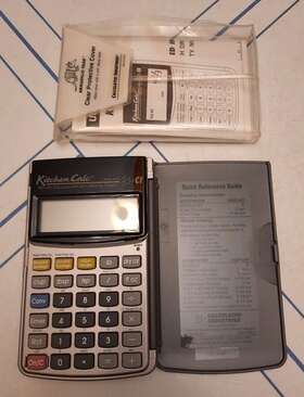 Calculated Industries 8300v Kitchen Calc Calculator In Armadillo Gear Cover Ind. Works