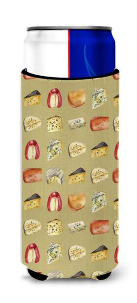 Bb5199muk Carolines Treasures Cheeses Ultra Hugger For Slim Cans Can Cooler
