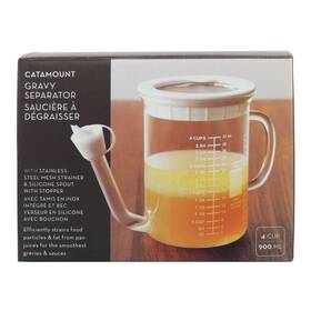 Catamount 94458 Williams And Sonoma Glass Gravy Separator Strainer Stopper Set 4 Cups