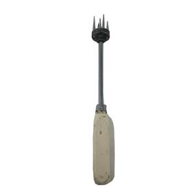 C1940s Chip Chop Ice Cube Crusher Pick Vintage Spring Loaded Wood Handle Apex