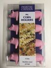Chp001 Charcoal Companion Pink Pig Stainless Steel Prong Corn On The
