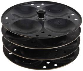 Nsis-4r Ckitze Tabakh 4-rack Non-stick Idli Stand Makes 16 Idlys