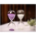 Cominhkpr119393 Transparent Timers Glass Hourglass Purple Sand Minutes 711420010608