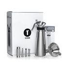 Cominhkpr143612 Tesor Stainless Steel Whipped Cream Dispenser Bundle Nozzles 862985000303