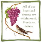 Ac12432 Cottage Bird Pad Spiced Hot Alices Grapes