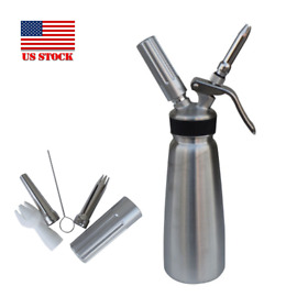 220023 Cream Whipper Dispenser Dissert Maker Bubber Foamer For .25 Canister Chargers
