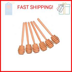 Creative Hobbies 741459994808 6 Inch Wood Honey Dipper Stick Server For Jar Dispense D