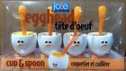 50388 Cup Free Boiled Shipping Spoon 4 Hard Set Egghead Egg Joie