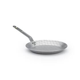 5616.28 De Buyer Mineral B Round Carbon Steel Steak Fry Pan Nonstick 11 Inches