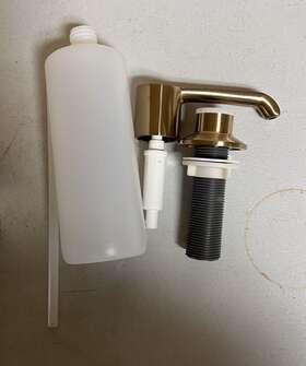 Rp101188cz Delta Emmeline Metal Soap Dispenser - Champagne Bronze