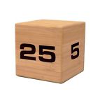 Dfw-225 Datexx The Miracle Timecube Timer Natural Bamboo Wood And Minutes