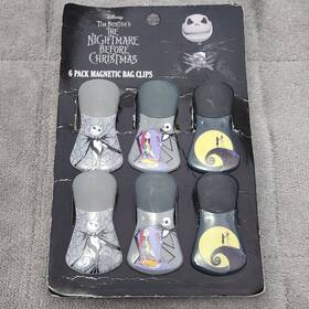 Disney 042887823716 The Nightmare Before Christmas 6 Bag Chip Clips Jack Skellington And Sally