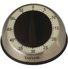 5star Easy Steel Knob Timer Taylor Kitchen Rubber Grip Stainless Soft Mechanical