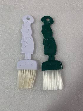 36-4675 Empire Vintage Pair Of Chef Handle Pastry Basting Brush Nylon Plastic Hong Kong