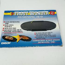 Emson 080313024511 D Frost Wonder Defrosting Tray Steaks Chicken Seafood Open Box