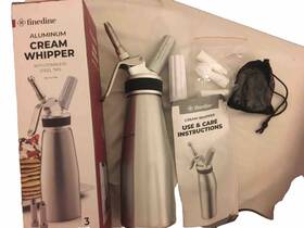 Finedine 810158037076 Aluminum Cream Whipper With Stainless Steel Tips