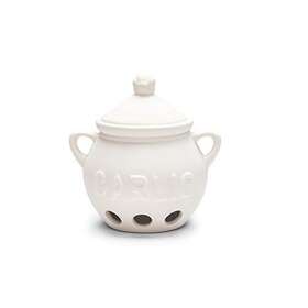 Fox Run 074994506428 Container Garlic Keeper For Counter White 5.25 X 4.25 5.5 Inches