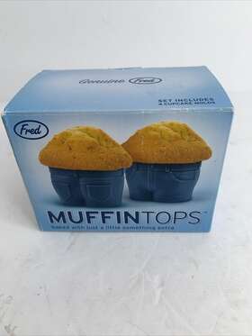 Fred 728987020988 Silicone Muffin Tops Baking Cupcake Cup Moulds Set Of 4 Bnib Foodies Kids