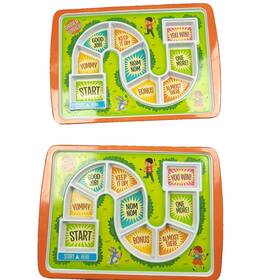 5132157 Fred & Friends Set Of Two And Dinner Winner Garden Kids Game Plate Tray Meal Time