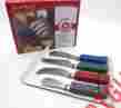 Fta1904 Final Touch Cheese Knife Set Stainles Steel Blades Of Four New