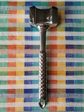 Gourmet Easy 651357115437 Stainless Steel Kitchen Hammer Meat Tenderizer Good Condition With Scratches
