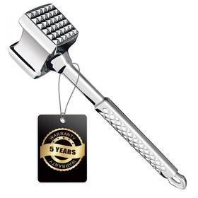 Gourmet Easy 651357254655 Meat Tenderizer Mallet Stainless Steel Premium Hammer Kitch