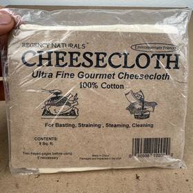 Gourmet Rw450n Regency Naturals Ultra Fine Cheesecloth 100% Cotton 9 Sq Ft