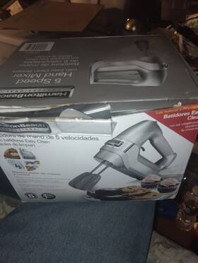 Hamilton Beach 040094626649 Professional 5 Speed Hand Mixer With Easy Clean Beaters Dc Motor