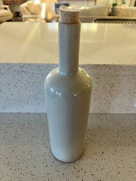 Hpm029 Hasami Porcelain Grey Bottle 1.1 L Cork