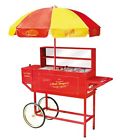 Hot Umbrella Dog Cooler Roller Collection Heated Cook Cart Vintage Commercial