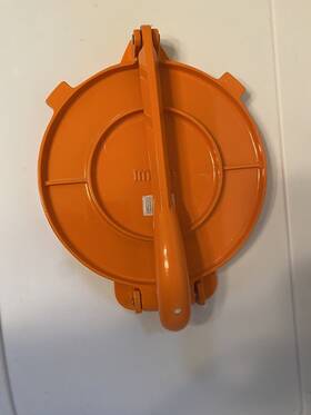Imusa 094046860162 Usa Aluminum Tortilla Press 8inch Orange