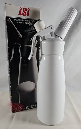 043024 Isi 3 Pristine White Royal Cream Whip Professional Whipper .5l 1 Us Pint