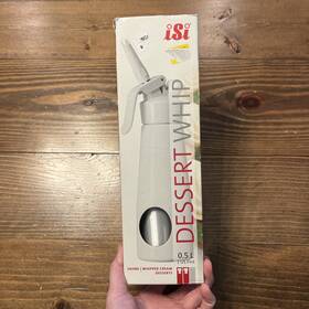 Isi 085355023447 Dessert Whip 0.5l - 500ml -stainless Steel Whipped Cream Maker Dispenser New