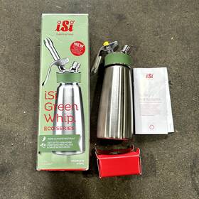 166101 Isi Eco Series Green Whip Stainless Steel Whipper 1 Pint / .5l