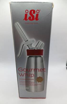 170301 Isi Gourmet Whip Cream Whipper 1 Us Pint 0.5 L - Stainless Steel Cooking