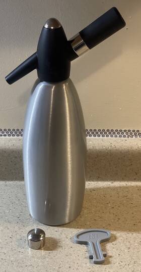 P804 Isi 6472 Vintage Whipped Cream Dispenser Made In Austria Metallic 1 Lt -p804