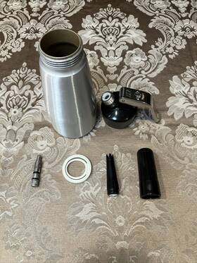6691 Isi Whipped Cream Dispenser 0.25l Aluminum All Parts And Manual