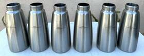 Z0765 Isi B0366 Lot Of 6 Whip Cream Canister Stainless Steel - 1 Us Pint 0.5l