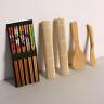 Jj-cf28 Sushi Maker Set Bamboo Kit Included Rolling Mats Pairs Chopsticks