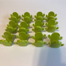 52034 Joie Set Of 12 Green Cactus Taco Holders Sturdy Plastic