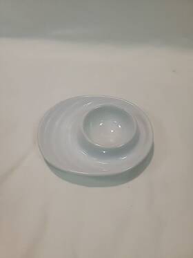 K Chenprofi 759284613665 White Egg Cup With Oval Base 4 Inch X 3.5