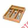 Kch-01078 Honey-can-do Bamboo Four Compartment Expandable Cutlery Tray 811434010783