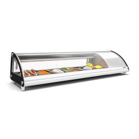 Koolmore 810019864551 60 Inch Glass Sushi Display Case Refrigerator Etl Listed With Stainle