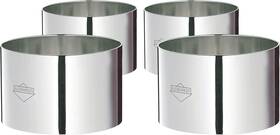 0905052804 Kuchenprofi Decorating Dessert Rings Food Molds Stainless Steel Set Of 4 Unused