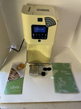 Levo 857722008063 2 Herbal Oil Infusion Machine. Preowned Unused. Off White